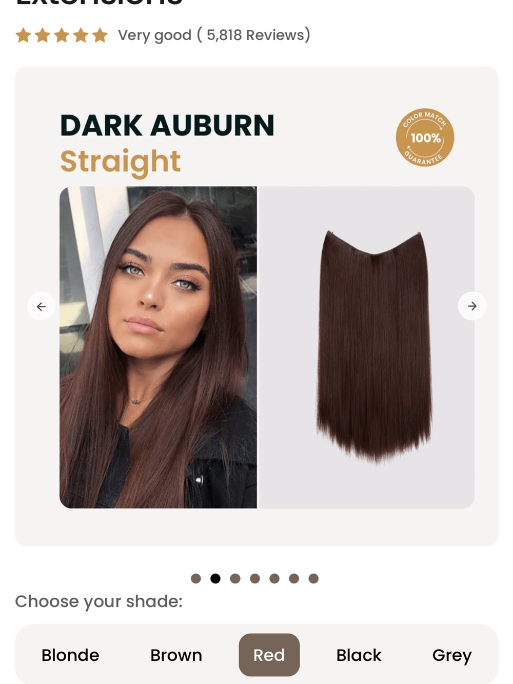 Brown Clip-In Extensions — Sleek Natural 16" Length